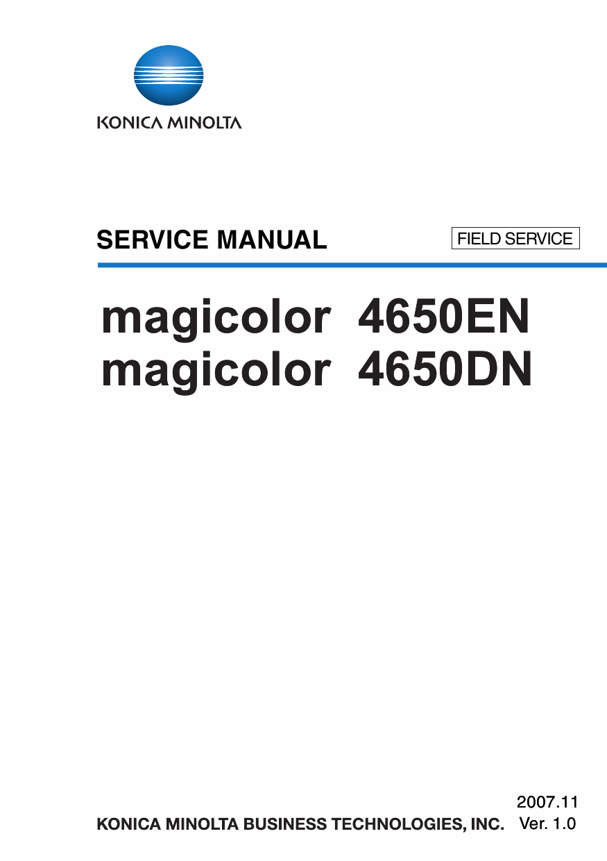 Konica-Minolta magicolor 4650DN 4650EN FIELD-SERVICE Service Manual-1